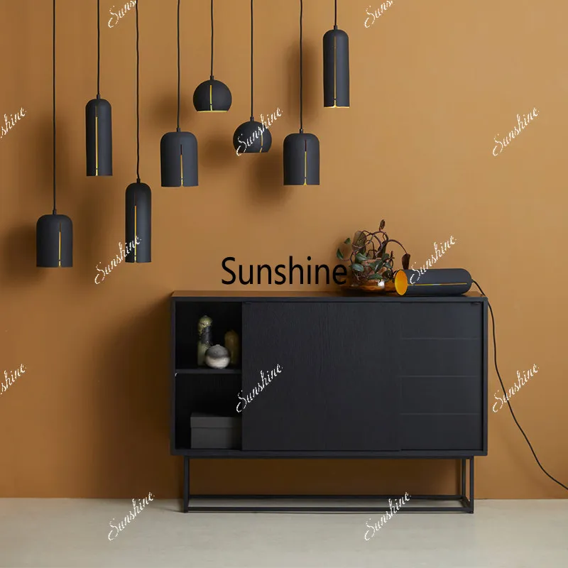 

Italian minimalist entryway cabinet modern high-end restaurant storage sideboard