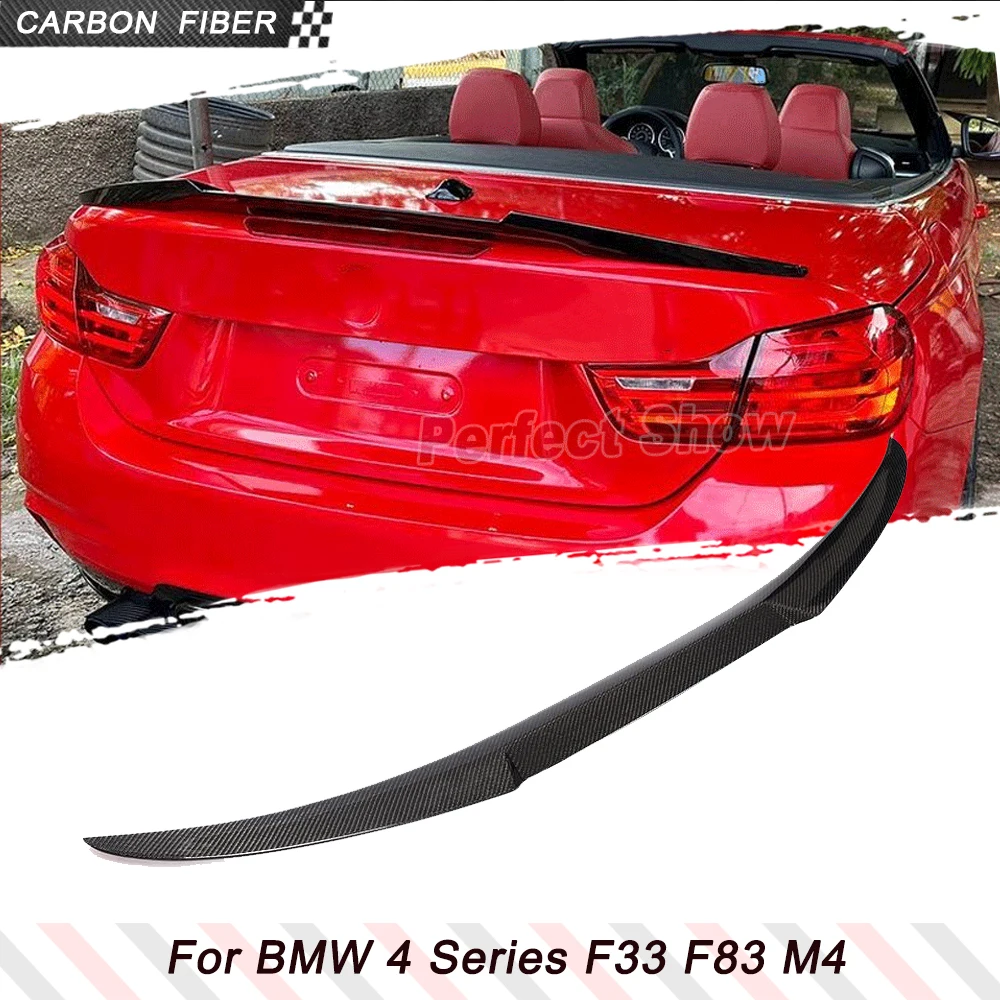 

Carbon Fiber Car Rear Racing Spoiler for BMW F33 F83 M4 Convertible 2014-2019 Car Trunk Spoiler Rear Spoiler HighKick Body Kits