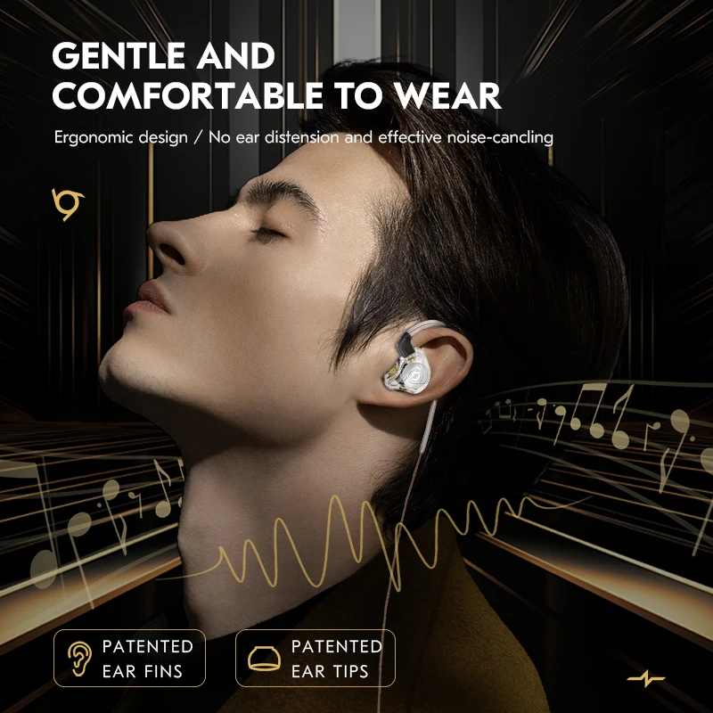 CCZ MC02 Cuffie intrauricolari HiFi Driver dinamico a doppio magnete Cavo DD 5N OFC grande da 10 mm Cuffie cablate per musica per gli appassionati del suono