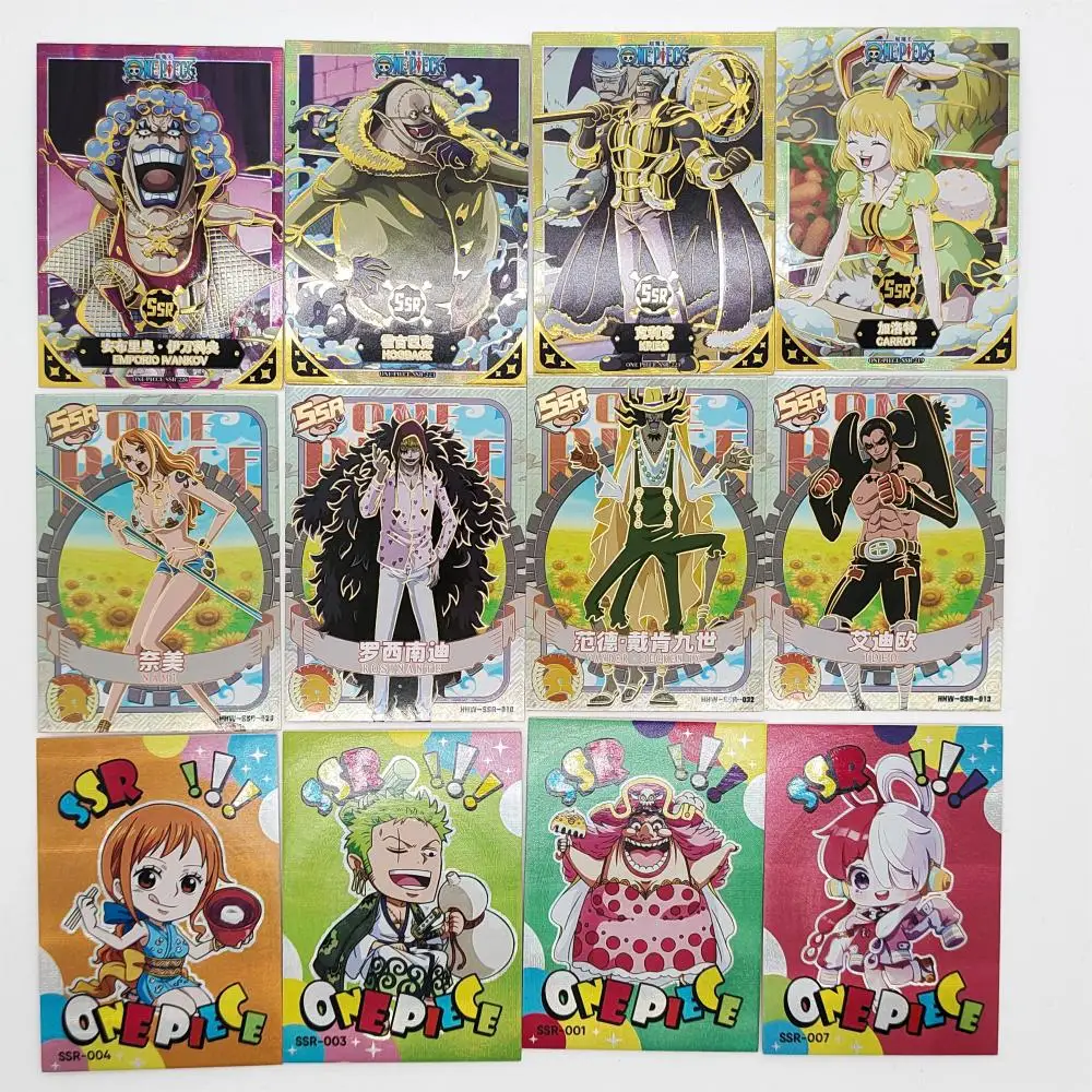 Anime ONE PIECE SSR series collection card Nami Charlotte Linlin Donquixote Rosinante Christmas birthday gift Entertainment toys