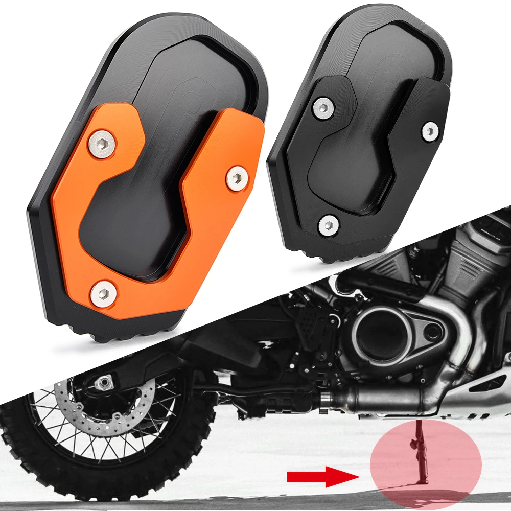 

Kickstand Extender for Harley Pan America 1250 1250S 2021 2022 Foot Side Stand Extension Pad Support Plate Enlarged Base