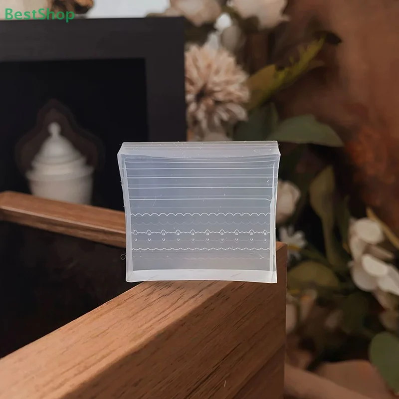 💦 Forma silikonowa 3D do zdobienia paznokci, wzór kokardki i koronki, do samodzielnego tworzenia dekoracji paznokci, przezroczysty szablon do manicure