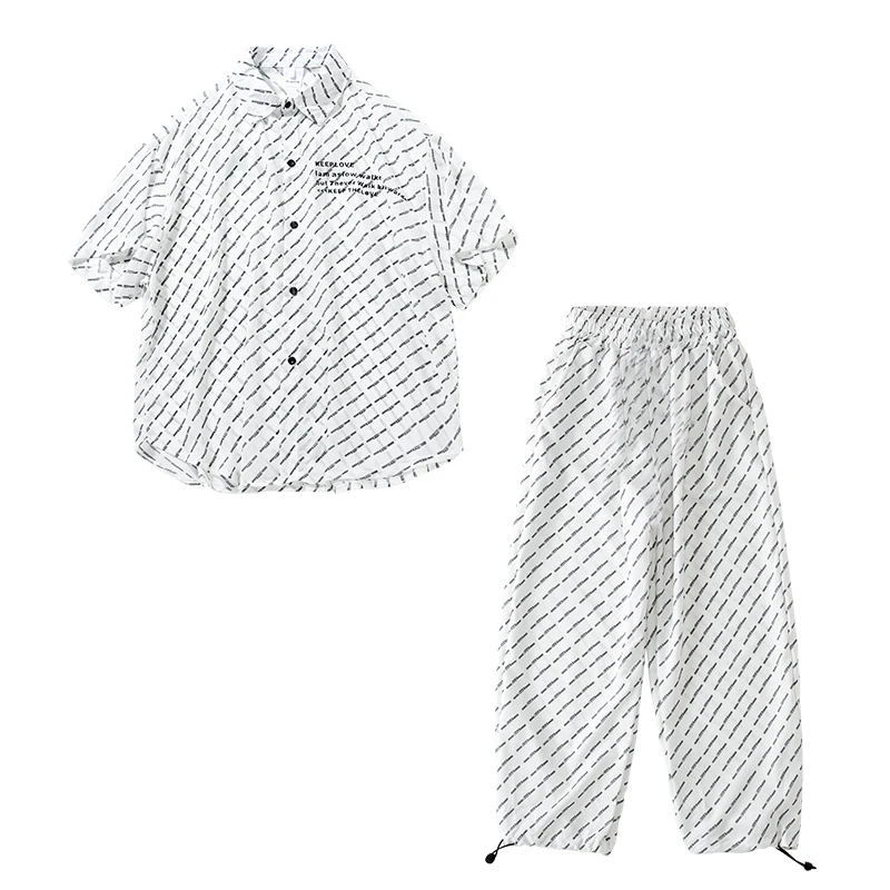 Vêtements de danse Hip Hop pour filles, tenue de danse de rue, chemise ample, pantalon, pour spectacle de Jazz à l'école de la journée des enfants, YS3289