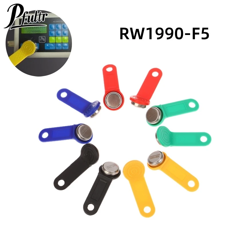 RW1990 RFID Key RW1990-F5 IButton TM Touch Memory Card RFID Tag Rewritable Copy Clone Duplicate For Dallas Key Access Car