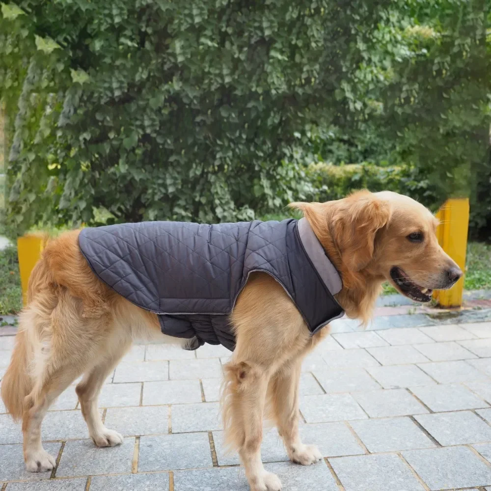 Dog Clothing Jackets Autumn and Winter Waterproof Double-sided Can Wear Dog Padded Coat Thickened Pet Supplies Products