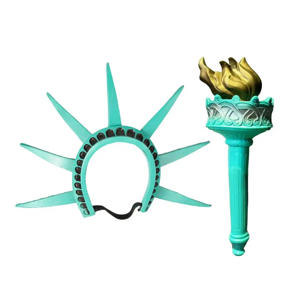 

Durable Torch for Statue of Liberty Costume Statue of Liberty Headband Torch Statue of Liberty Cosplay for Women for Halloween