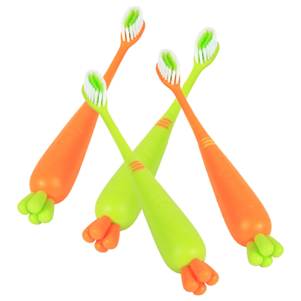 

4 pcs Extra Soft Cartoon Kids Toothbrushes Lovely Manual Children Toothbrush For Daily Use Travel Home Kids Teeth Brush
