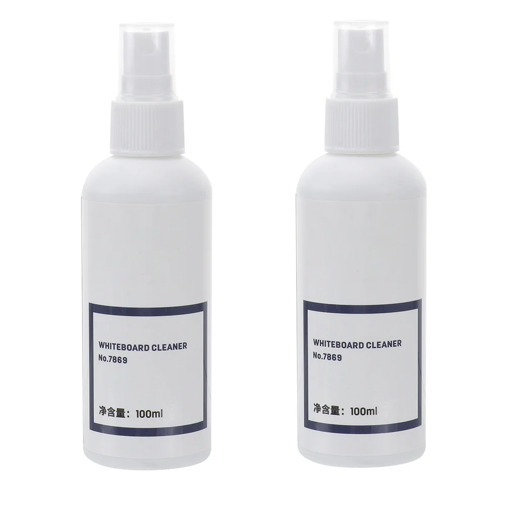 2 Stück Whiteboard-Reinigungsspray, 100 ml, tragbar, 135 mm Größe, für den Einsatz im Klassenzimmer, Büro, Whiteboard, sauberes Wasser, Kunstbedarf