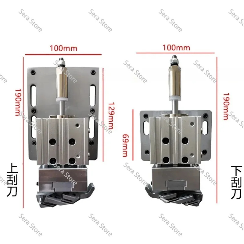 Edge banding machine flat scraper air floating integrated flat scraper device Edge banding machine scraper accessories