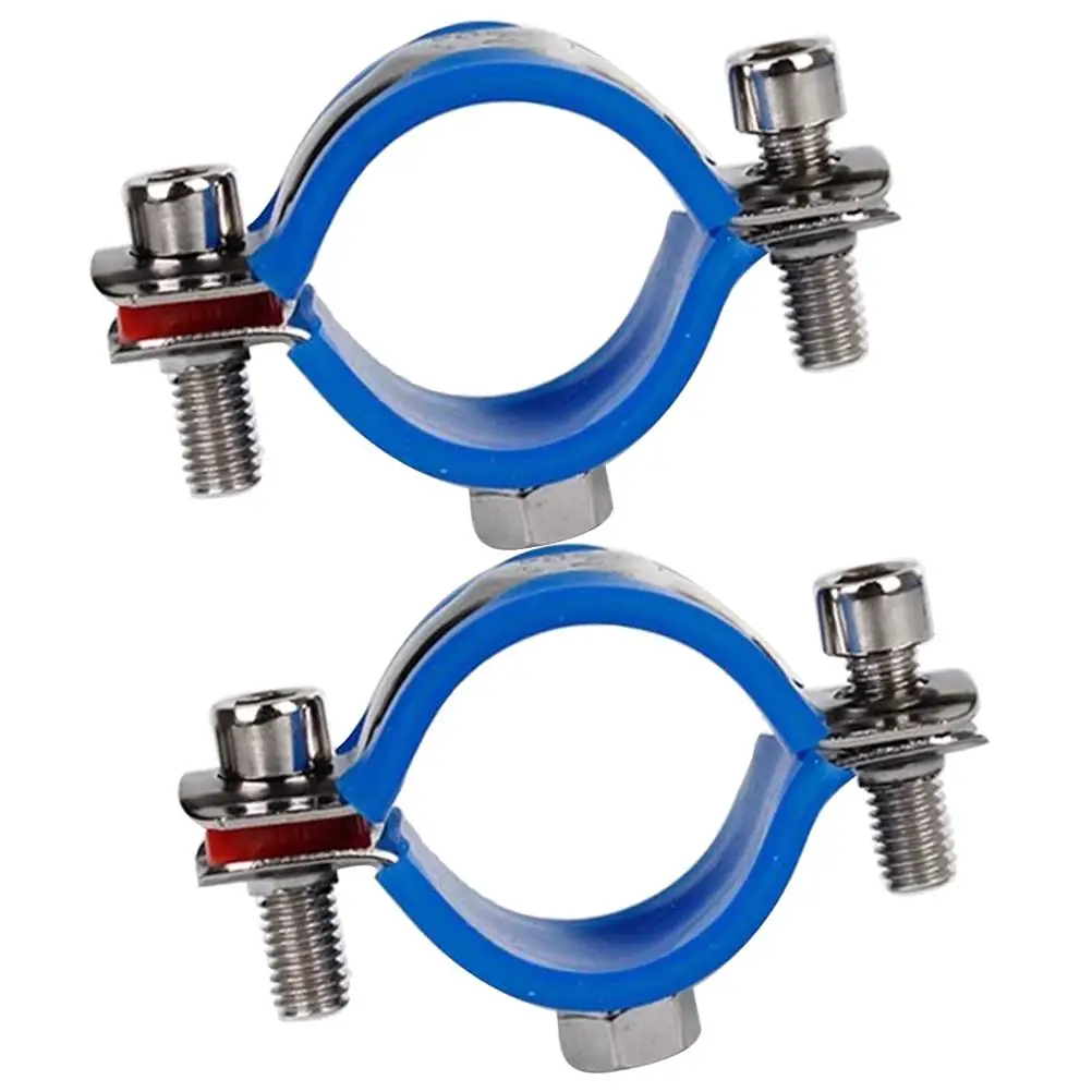 2 ชิ้น Office เก้าอี้ Protector Sinking Fix Clamps ท่อป้องกันชั้นพลาสติกสแตนเลส M8 Nut ปรับเหมาะสําหรับ