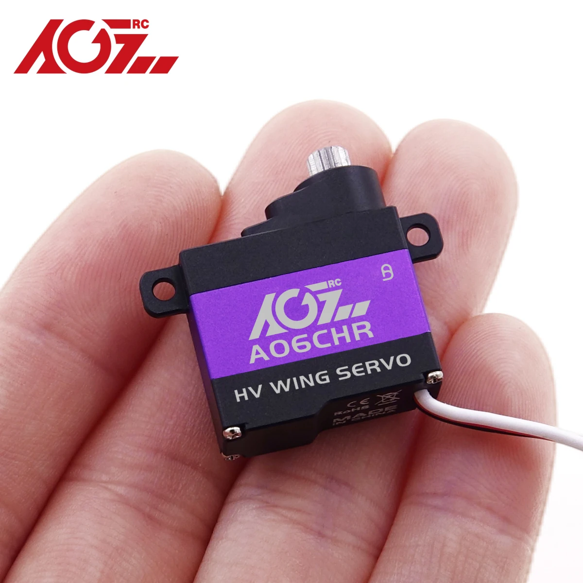 AGFRC A06CHR Metal Gears 3kg High Torque Coreless Motor Micro Wing Servo Ideal For Small Size  Airplane F3P GLD Glider Sailplane