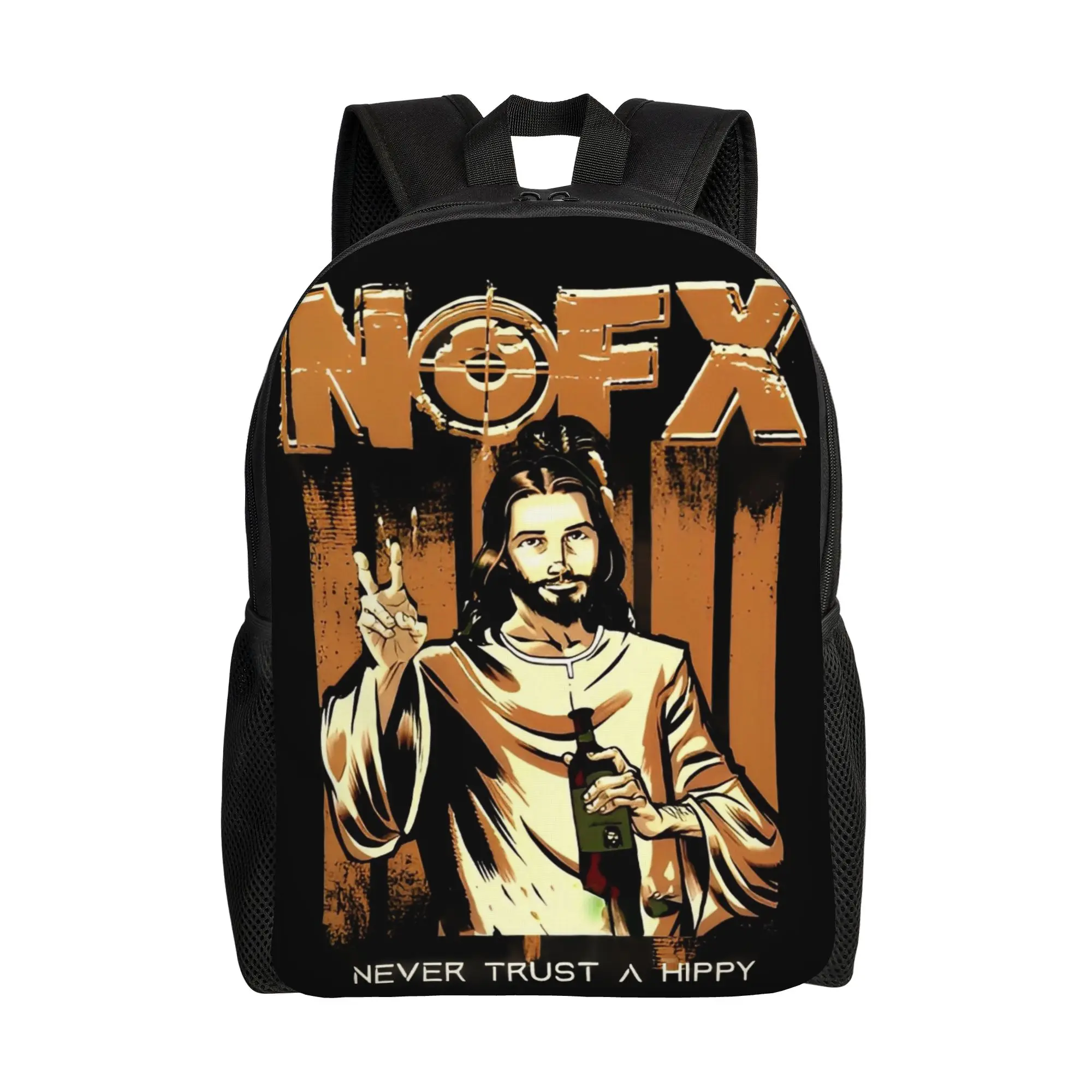 

Рюкзак Nofx Hip Hop Drunk Fashion для активного отдыха, походов, путешествий, в стиле панк-рок, для мужчин и женщин, с отделением для ноутбука, на плечо