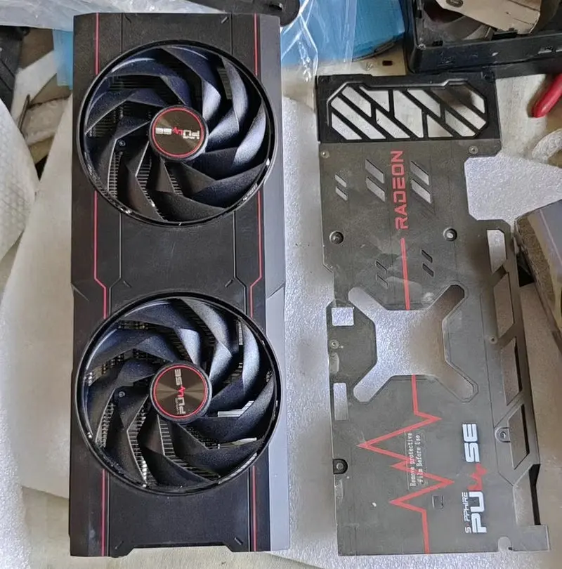 Original Radiator Cooler for SAPPHIRE RX6750XT Video Card with Backplate