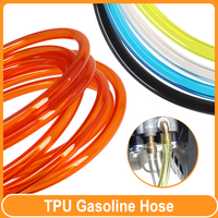 1m - 20m Flexible TPU Petrol Pipe 2mm 3mm 4mm 5mm 6mm 7mm Dia Oil Resistant for Motorcycle Car Fuel Tank DIY Tools Yellow Black