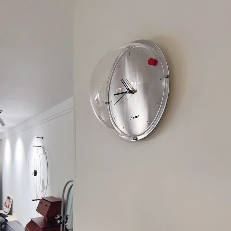Nordic Wall Clocks Space Themed  Modern Silent Analog Timepiece Minimalist Living Room Decor Versatile Scene Desk Clocks