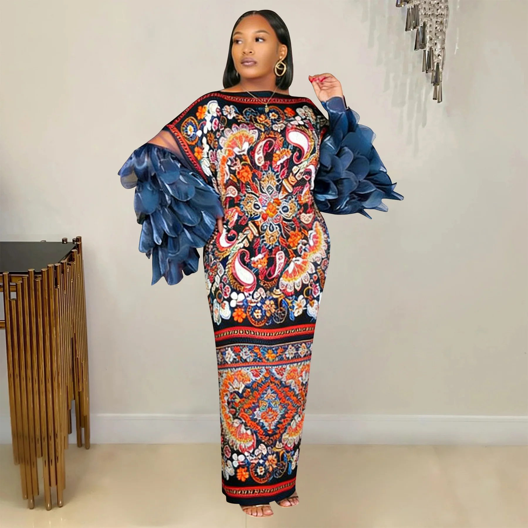 African Dresses for Women Elegant Wedding Muslim Fashion Abayas Dashiki Robe Kaftan Long Maxi Dress Africa 2026 Ankara Dress - view 6