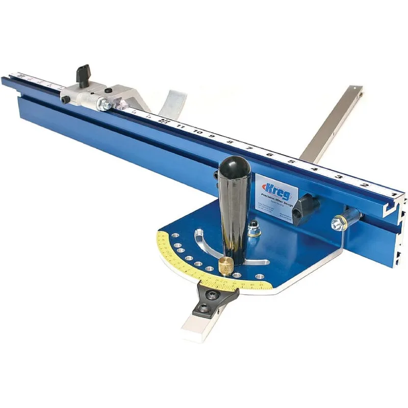 KMS7102 Table Saw Precision Miter Gauge System - Factory Calibrated - With Miter Gauge Fence & Bar - Miter Gauge for Table Saw