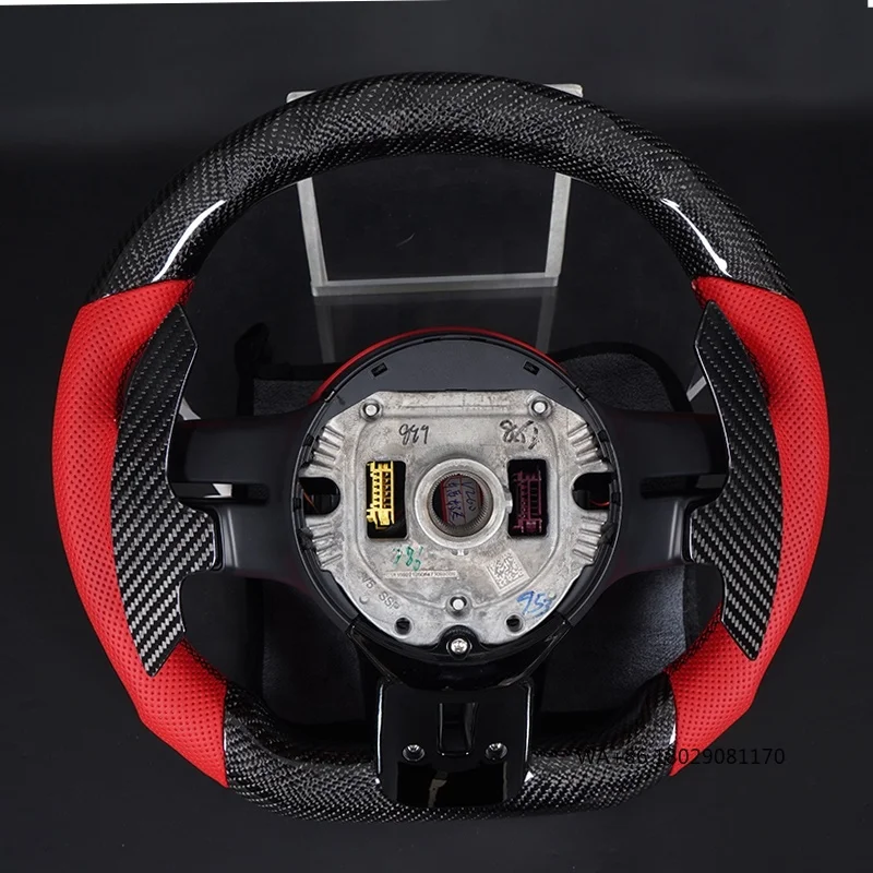 C217 W211 W212 W221 W222 S63 C63 GLA45 C43 SLC لـ - W204 W205 CLA GLA 45 عجلة قيادة من ألياف الكربون #6