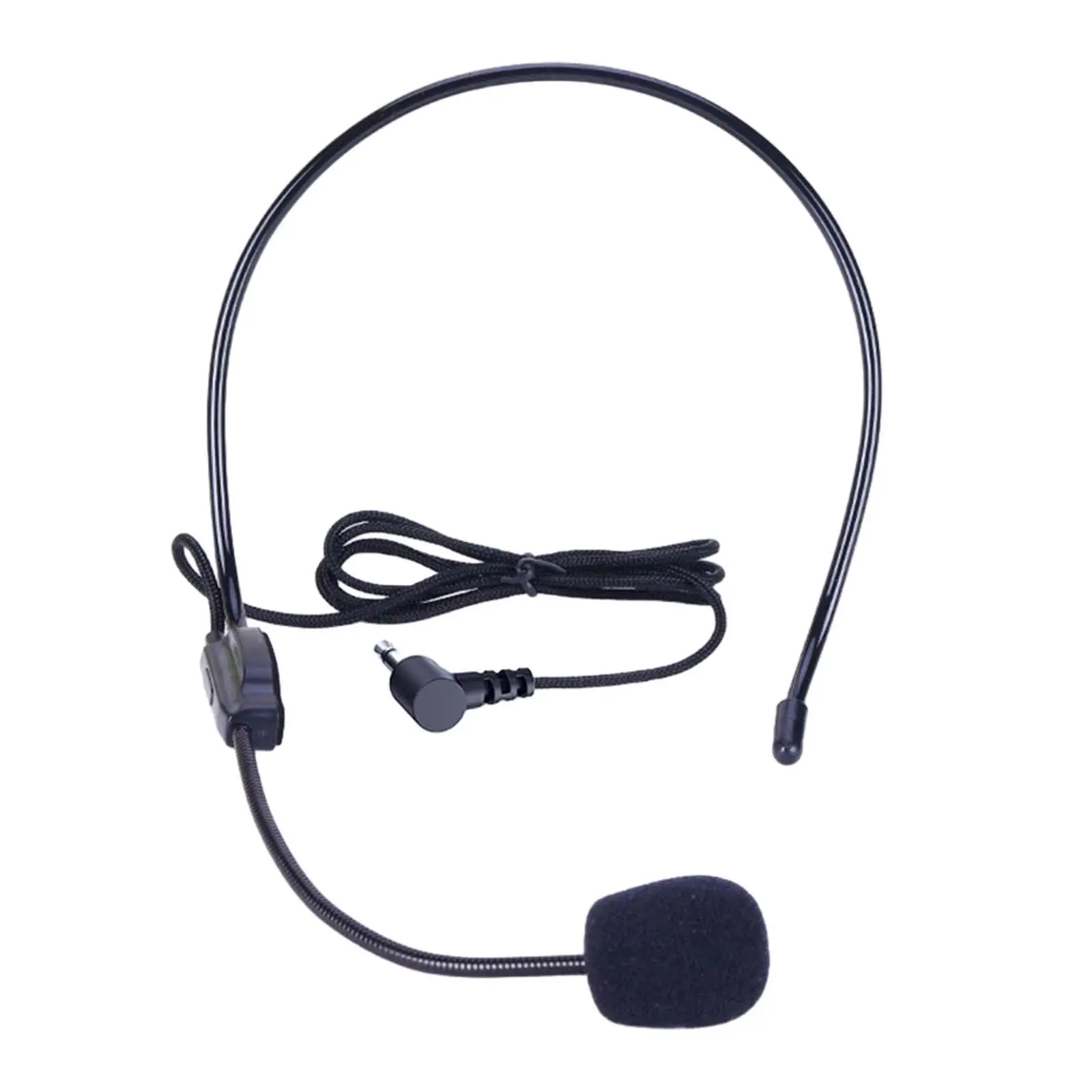 Wired Microphone Headset Headset Mic Flexible Volume Amplifier Mic Systems for Fitness Instructor Tour Guides Video Recording
