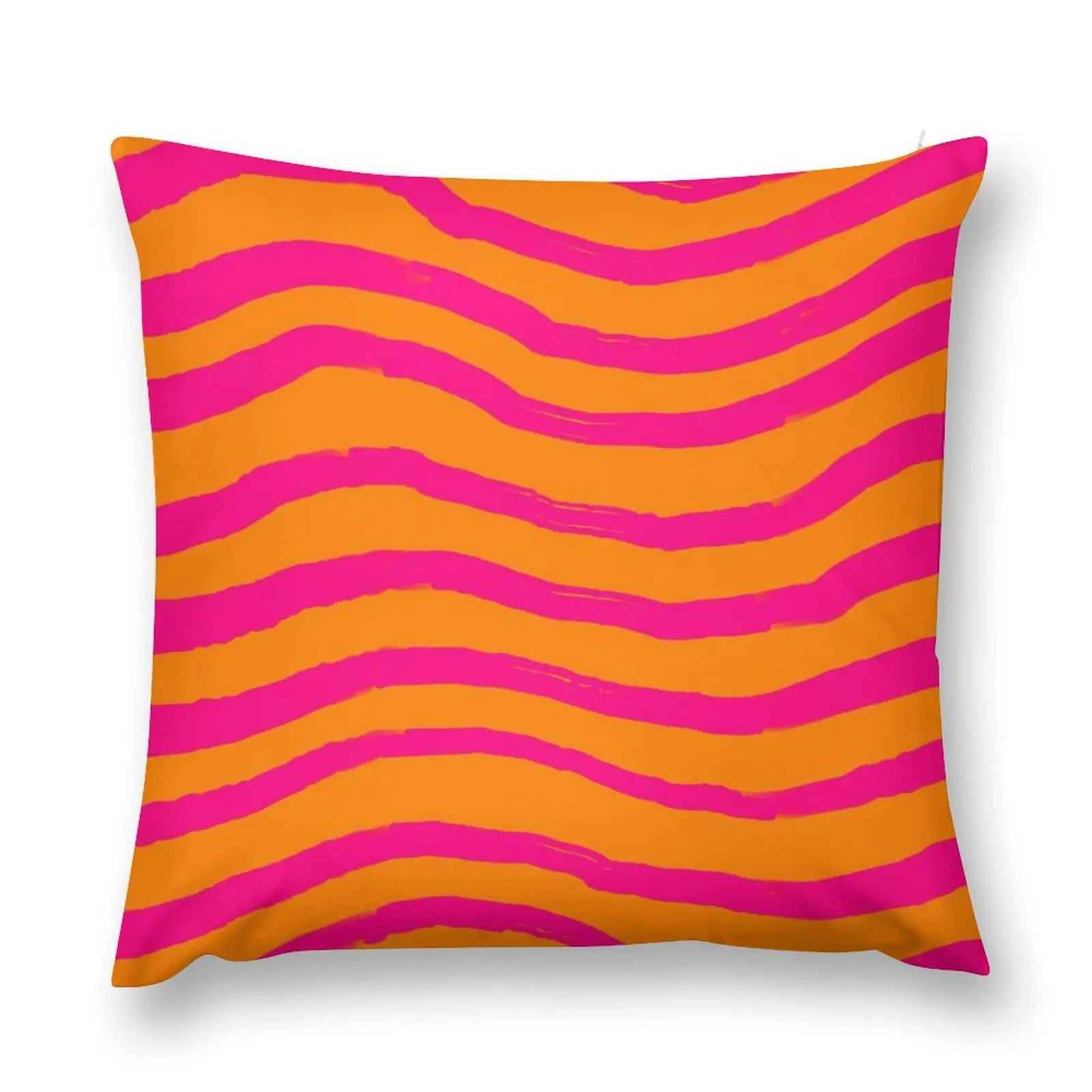 

Trendy Hot Pink and Orange Wavy Pattern #1 Throw Pillow Cushions For Sofa Christmas Cushion For Home Sofa Pillow Cover pillow