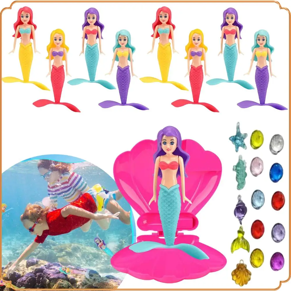 

New Mermaid Dive Toys 2/4/12 PCS Colorful Bath Toy Play in Water Pool Float Toys 2 Rising Modes Games for Toddlers Children Gift
