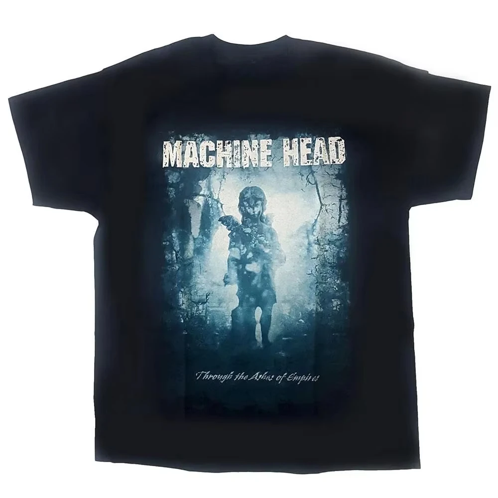 Machine Head Through The Ashes of Empires Print summer men 100 Cotton T-Shirt Thrash Metal Band Unisex Short Sleeve