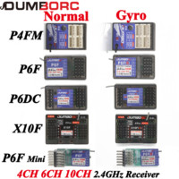 DUMBORC X6DC X10FG P4FMG P6FG MINI 4CH 6CH 10CH 10 Channel Gyro Receiver Voltage Return for X4 X6 Transmitter RC Car Boat