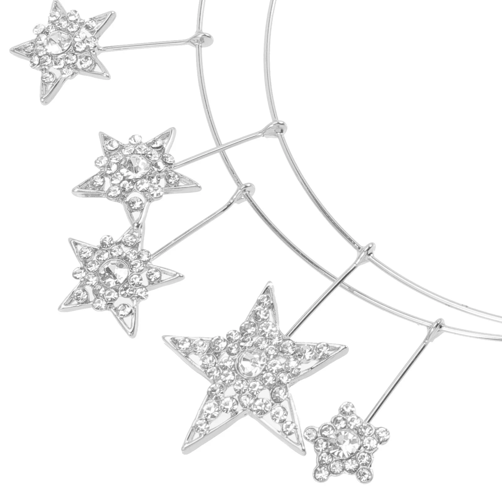 

Bridal Headband Star Hair Accessories Wedding Headpieces Elegant Bridal Look Unforgettable Moments for Women Star Headband