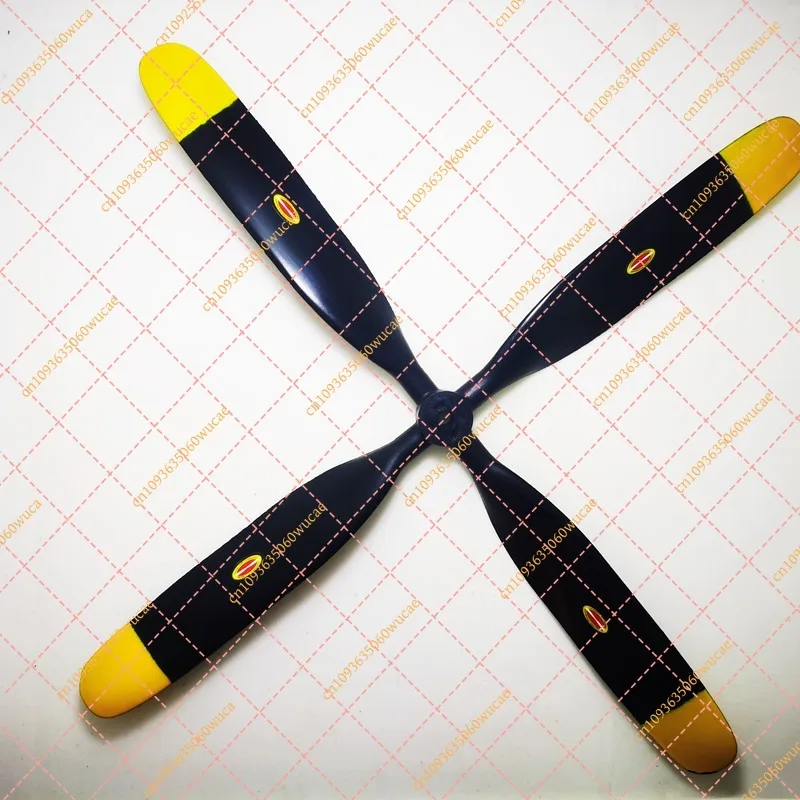 1PC 13x6 4-Blade Propeller Set with Spinner - Fits 10/13 Inch Props for RC Aircraft Model Airplane Accessory
