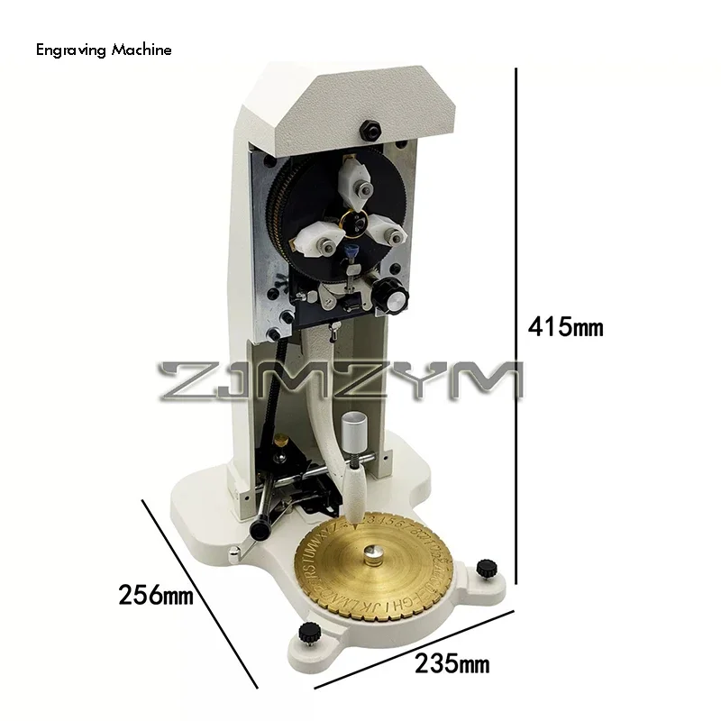 Ring Inside Engraving Machine Manual Jewelry Engraver with Double Sided Lettering Dial Metal Plotter Tool for Rings