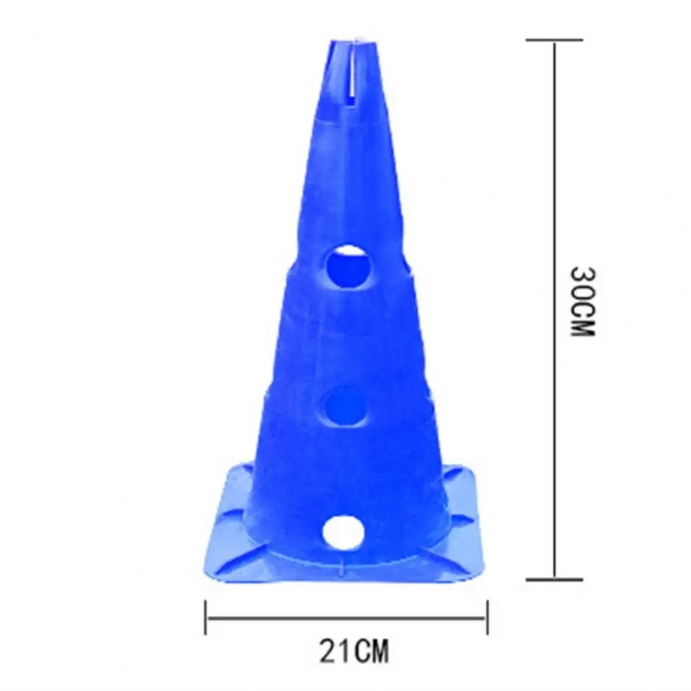 Durable Sports Cone Hole Design Bright Color Eye-catching Smooth Edge Soccer Barrier Cone  Training Cone Sports Marker