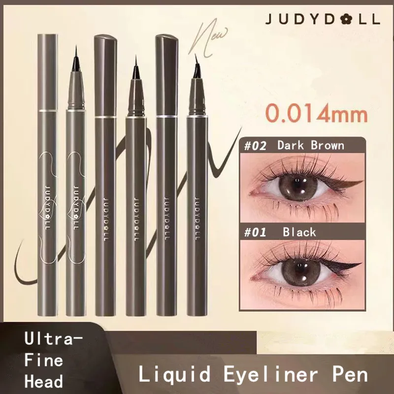 Judydoll-Lápiz Delineador de ojos líquido ultrafino, maquillaje mate de gusano de seda, secado rápido, suave y duradero