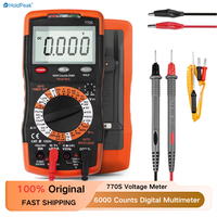 Digital Multimeter, 770S Voltage Meter, Measures AC/DC Volt Current Resistance Continuity Diodes Capacitor Transistor hFE