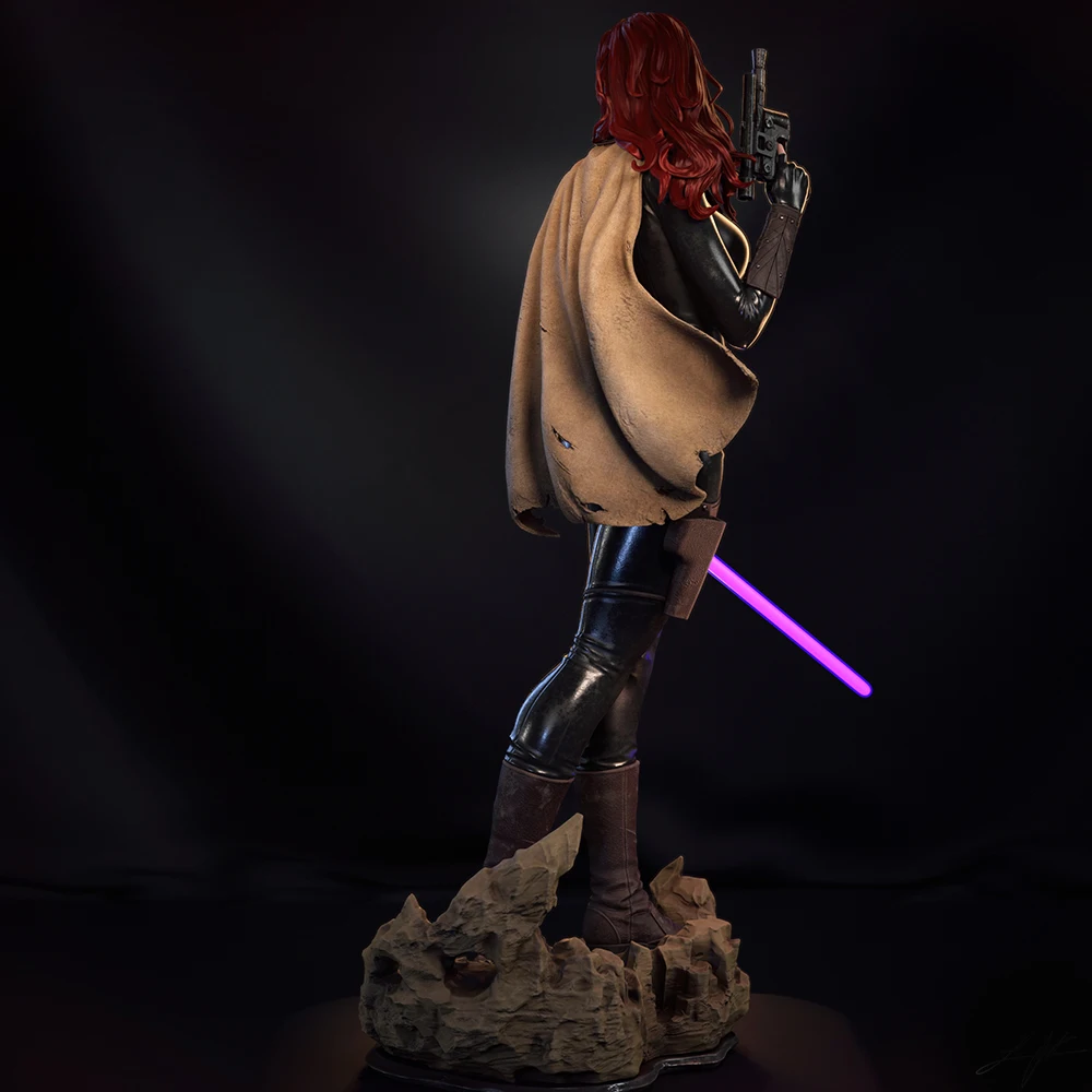 1/24 Beautiful Lady Warrior  Resin Figurine Toy Unpainted GK Doll Unassembled 3D Print Assembly Miniature Reduction Statue Toys