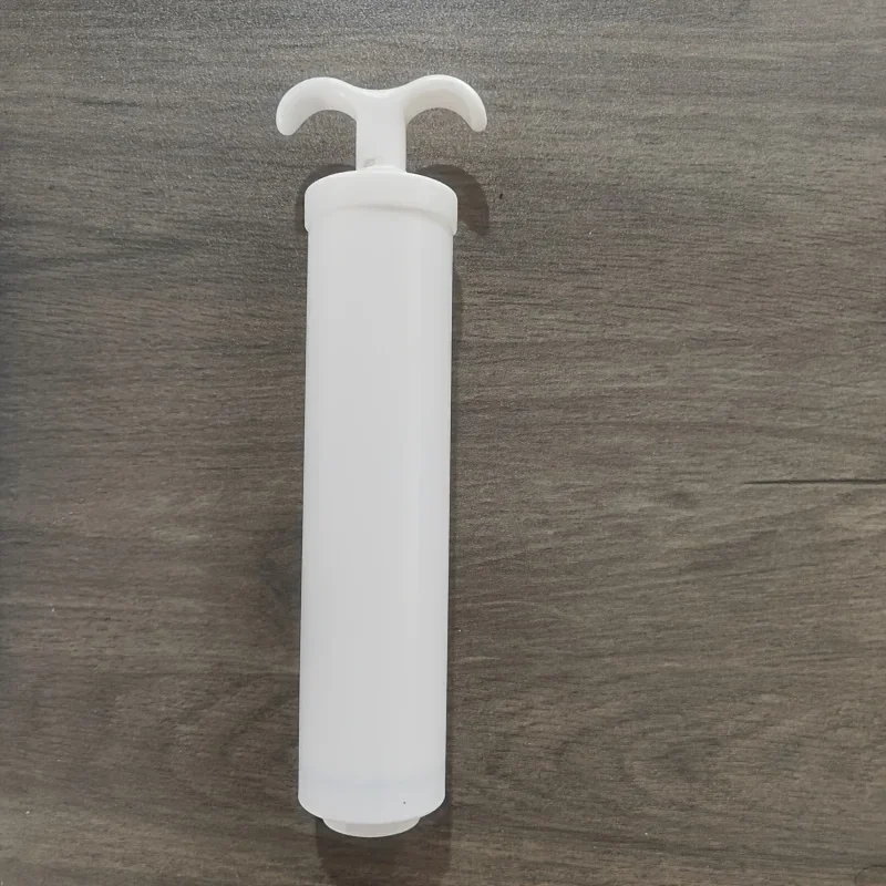 قطعة واحدة من المضخة اليدوية لأكياس الضغط الفراغي، وأكياس تخزين بلاستيكية متعددة الأغراض، مع زر للإغلاق والممتد