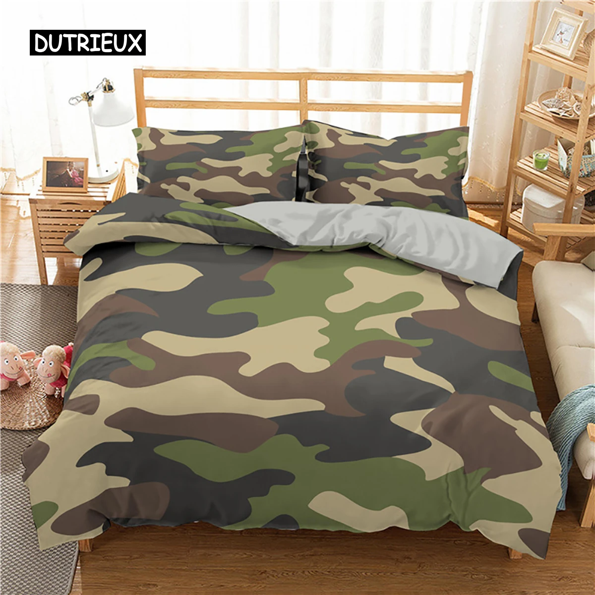 

Camouflage Bedding Set Boy Teen Kids Abstract Duvet Cover with Pillowcase King Queen Twin Size Polyester Comforter Cover 2/3Pcs