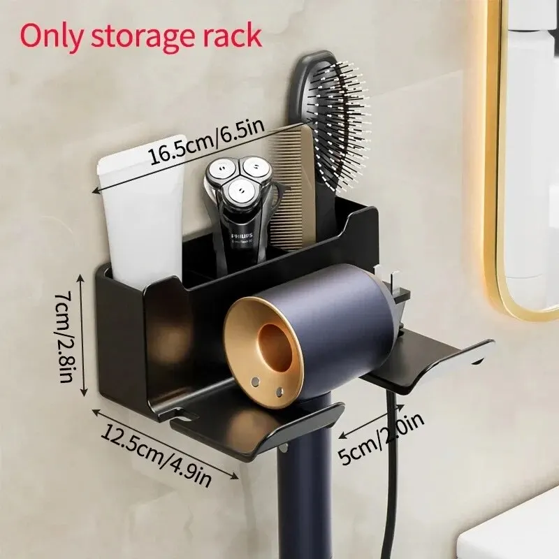 1-częściowy uchwyt na suszarkę do włosów Stojak na suszarkę do włosów Stojak na suszarkę do włosów Plastikowy stojak na suszarkę do włosów Organizer łazienkowy