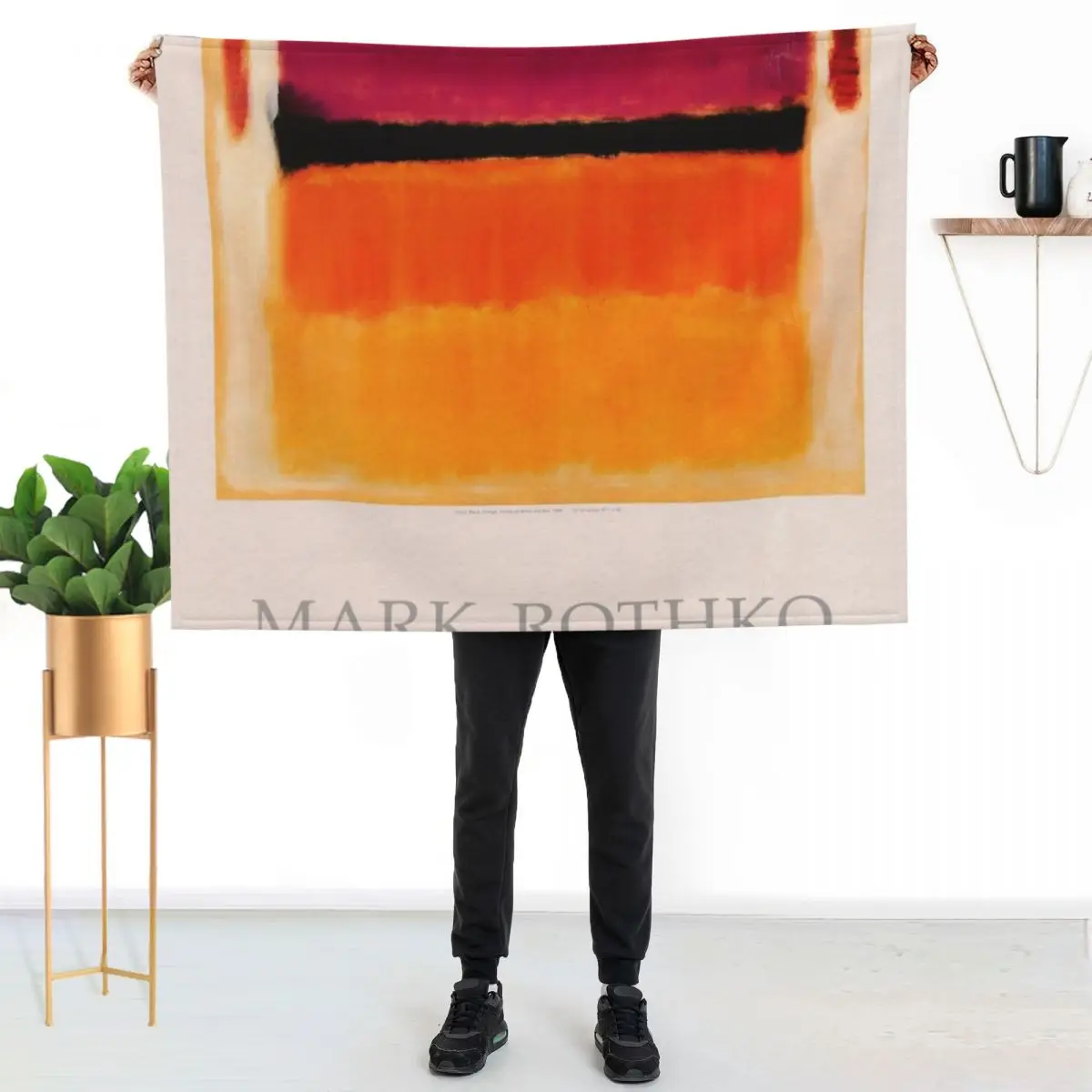 Mark Rothko Exhibition poster 1979 Throw Blanket Shaggy Polar Multi-Purpose Beautifuls Thin Winter beds Blankets