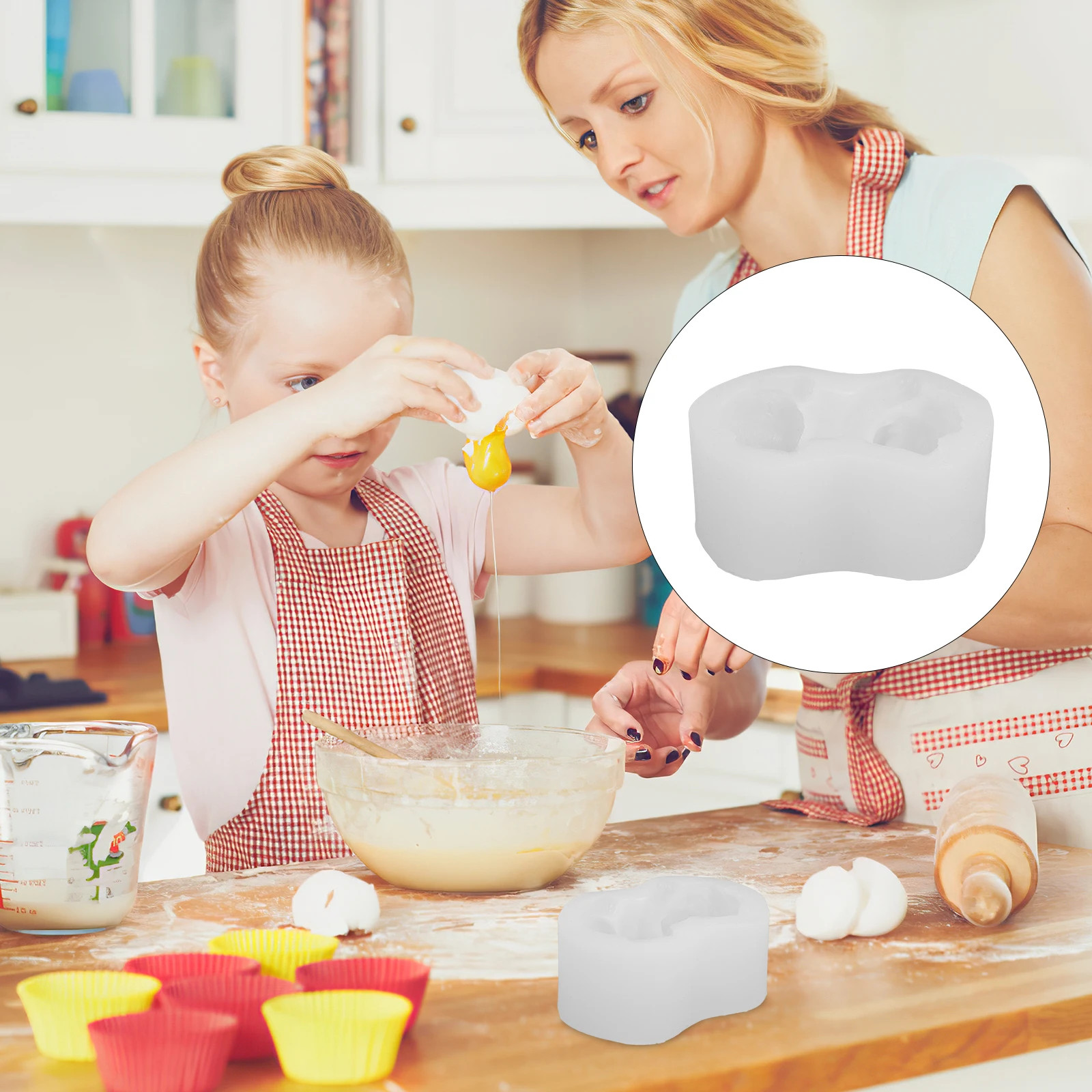 

1Pcs Bulldog 3D Mousse Cake Mold High Temperature Resistant DIY Baking Cookie Cake Mold for Gift Party