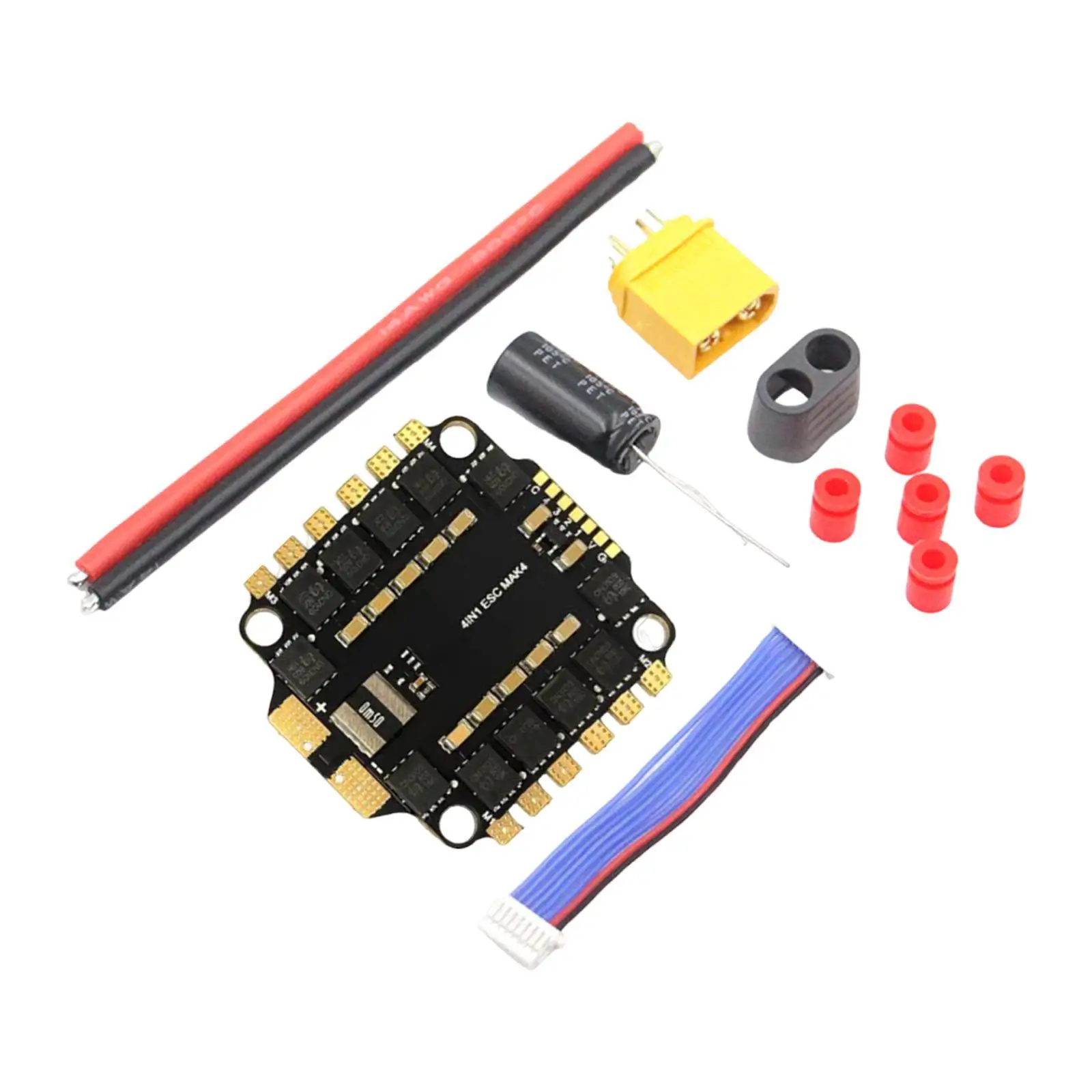 4in1 ESC Board Accessories RC Cars DIY Compact Sturdy RC Accessories for 45A 60A FPV Drone Electric Speed Controller Replacement
