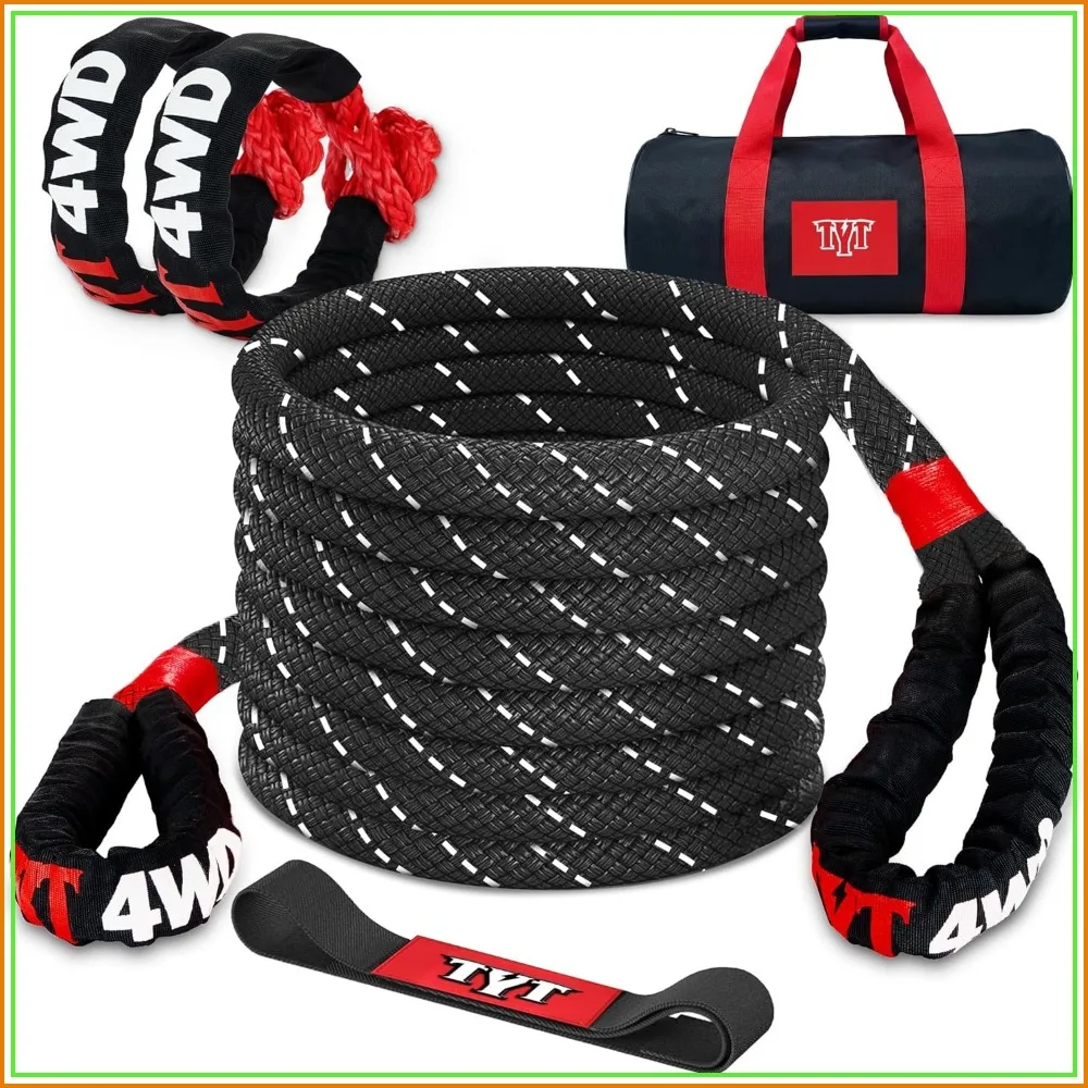 30 Foot Kinetic Recovery Rope with Soft Shackles