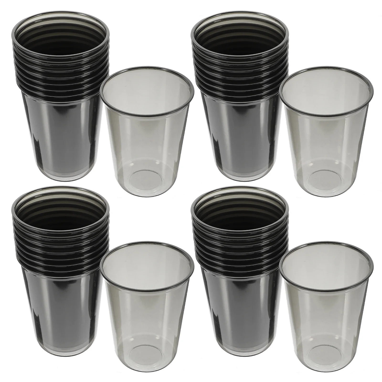 

50pcs Disposable Cups Clear Plastic Beverage Cups For Cold Drinks Smoothie Juice Milk Tea Bubble Tea Transparent Portable Drink