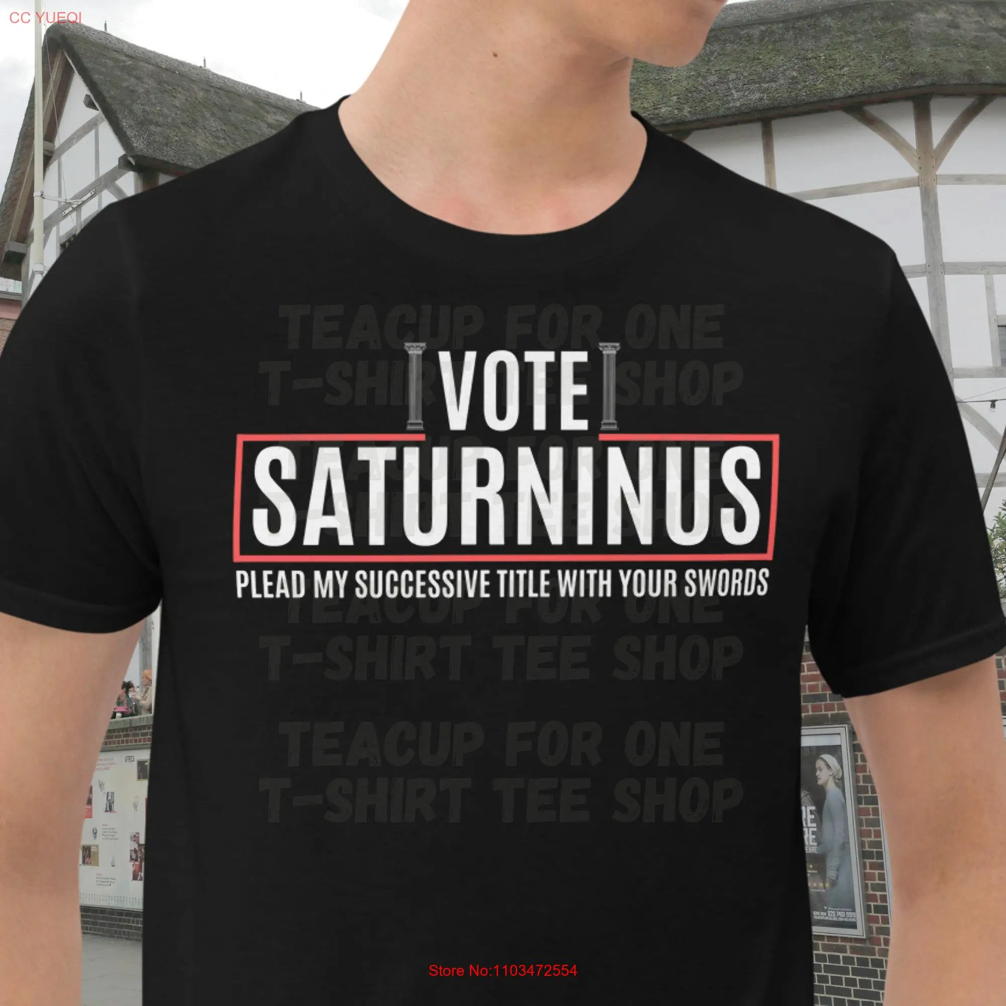 Titus Baileicus Футболка в стиле Saturninus Election William Shakespeare Parody Bookish для актора с длинными или короткими рукавами