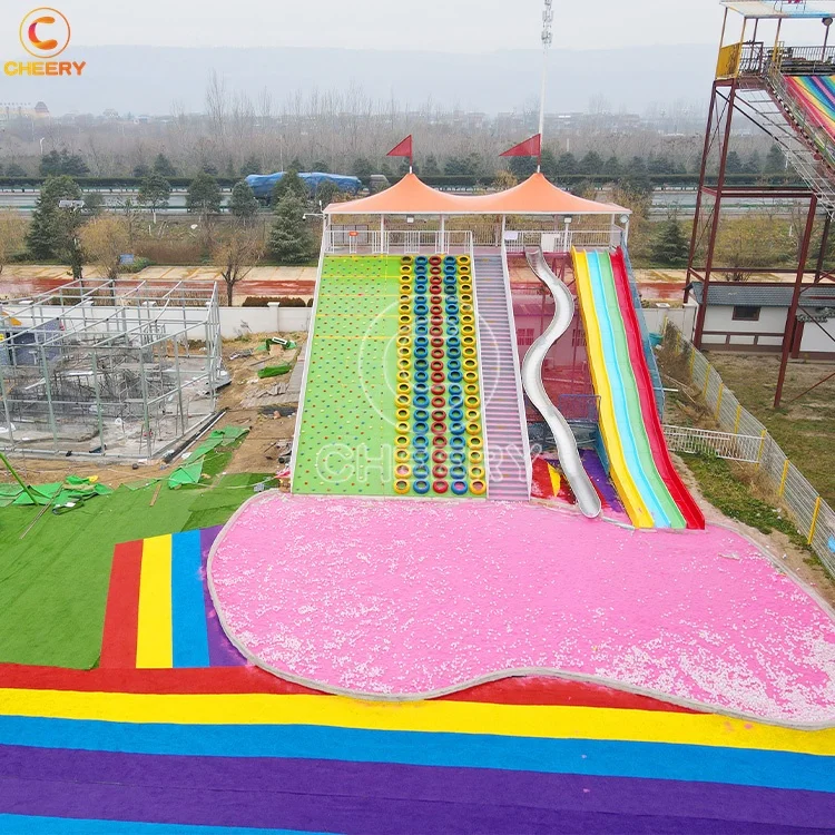 مجموعة ألعاب التسلق الممتعة للأطفال منزلق بلاستيكي ملعب خارجي للأطفال من الفولاذ المقاوم للصدأ #6