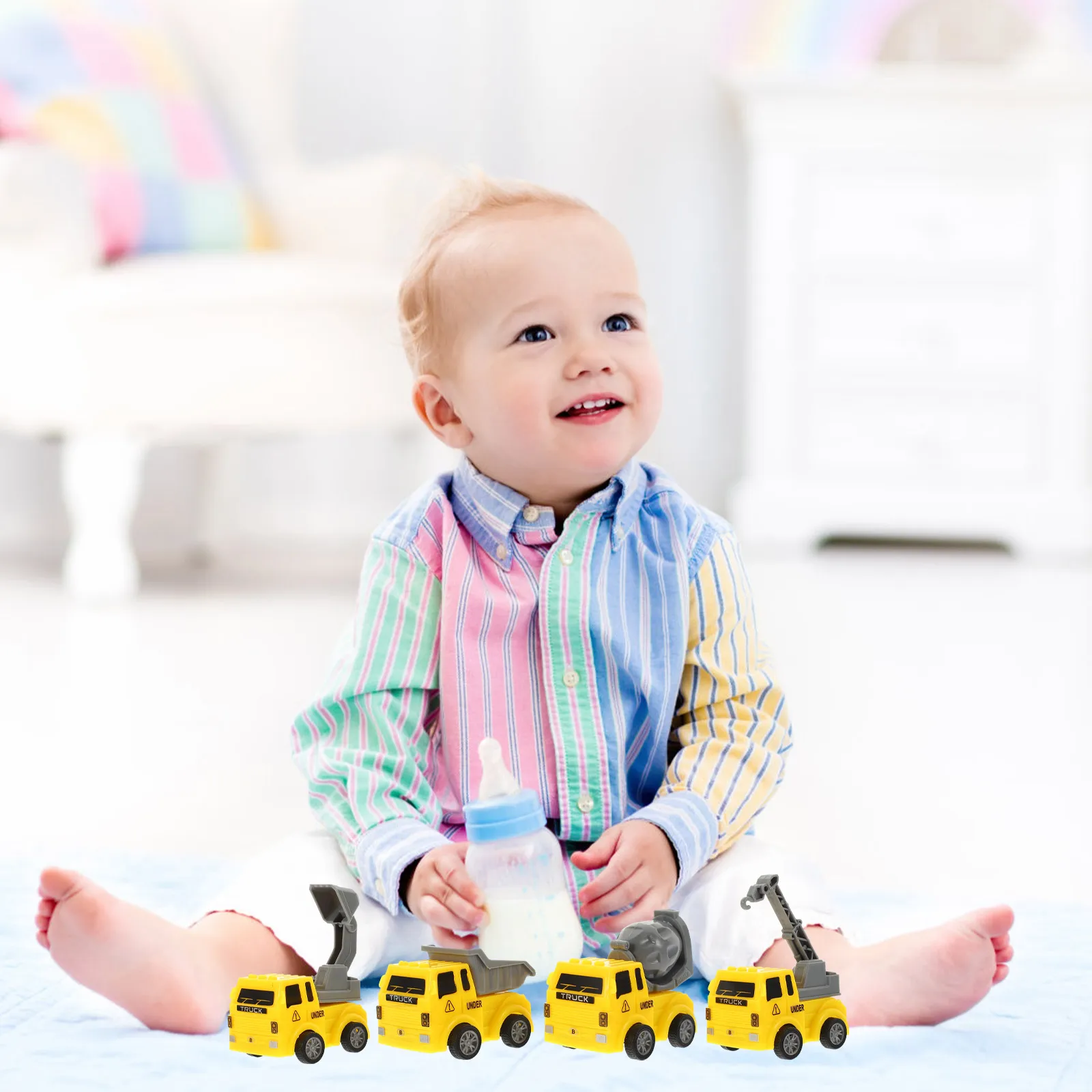 

Finger safe Pull Back Car Toys Kids Educational Mini Model Alloy Return Cars Safe Non Driven Smooth for Baby