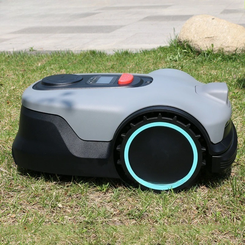GPS Navigation Automatic Electric Lawn Mower, Boundaryless Remote Controlled Intelligent Grass Trimmer for Backyard