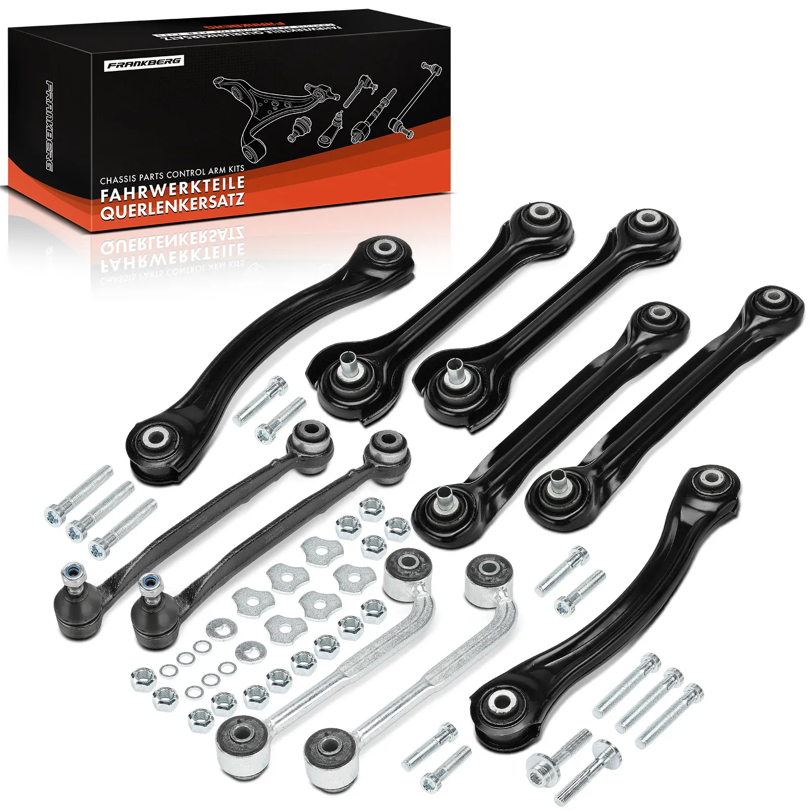 Frankberg 10-teilig Querlenker Satz Hinterachse für Mercedes-Benz C-Klasse W203 S203 R171 2103503806 RK620090 2033200889