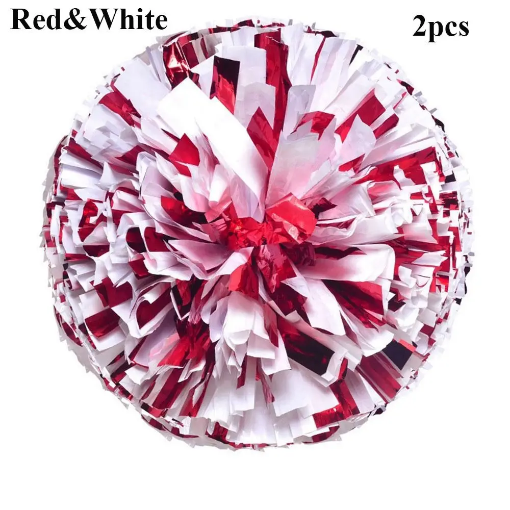 

2pcs Concert Fancy Competition Flower Dance Party Decorator Cheerleader Pom Poms Cheerleading Cheering Ball Club Sport Supplies