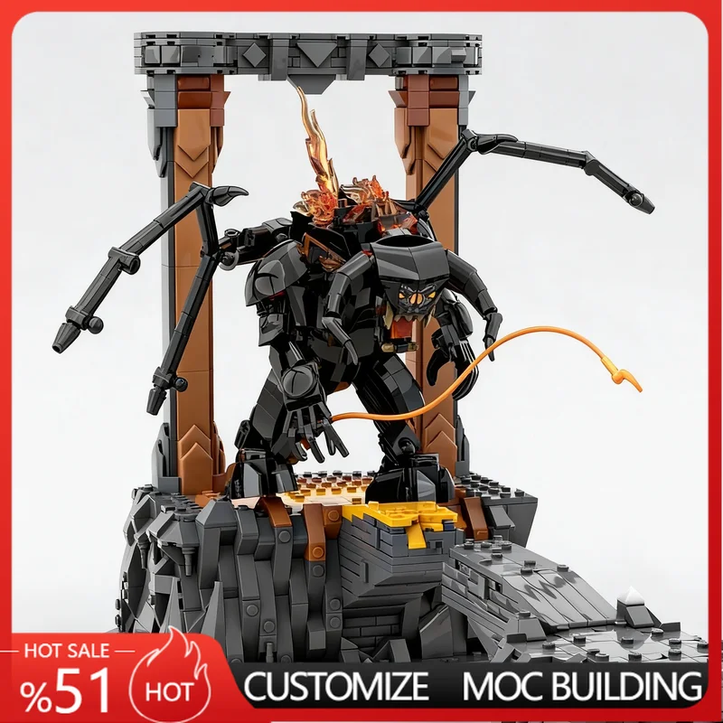 1863 PCS Magician vs Monster Battle Scene Diorama MOC Building Blocks Model DIY Assembly Educational Toy For funs Birthday Gifts