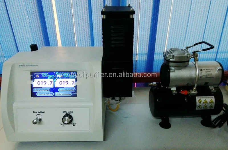 FP-640 Factory Price Digital Flame Photometer with Small Air Compressor